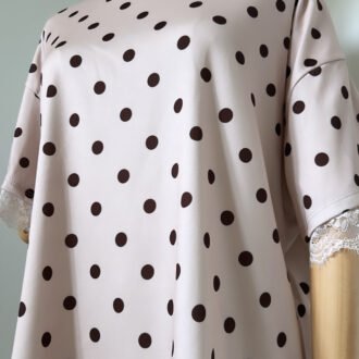 T-shirt à pois Rose