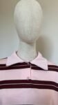 Polo Oversize Rayé Rose & Marron
